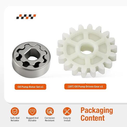 Oil Pump Driven Gear & Oil Pump Rotor Set For Honda CRF250 R/X 2004-2017 15133-KRN-670 in Saudi Arabia