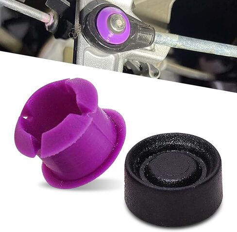 Downhill 2 PCS 141607 Gear Shift Cable Bushing Repair Kit, Transmission Gear Shift Linkage Bushing Replace OE# 19316524, Compatible with Chevrolet,Mitsubishi, Nissan,Jeep,Ma-zda (Black & Purple) in Saudi Arabia