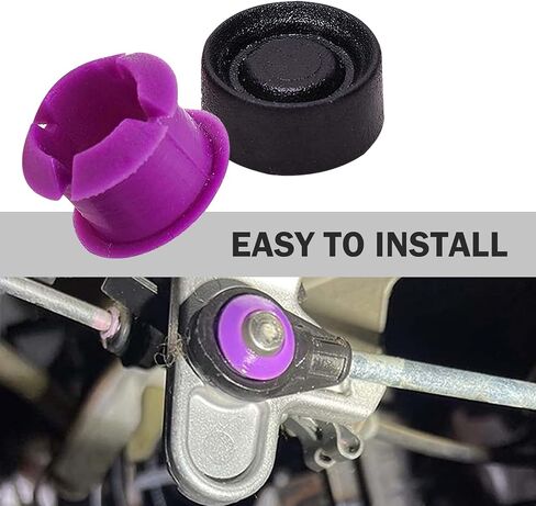 Downhill 2 PCS 141607 Gear Shift Cable Bushing Repair Kit, Transmission Gear Shift Linkage Bushing Replace OE# 19316524, Compatible with Chevrolet,Mitsubishi, Nissan,Jeep,Ma-zda (Black & Purple) in Saudi Arabia