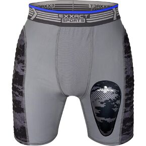 Exxact Sports Youth Baseball Sliding Shorts with Soft Athletic Cup,Breathable Padded Compression Shorts for Baseball Softball