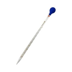 Glass Dropper Graduated Transfer Pipette with Rubber Bulb (1, 10mL - Long)
