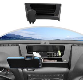 CheroCar JK Cellphone Dash Multi-Mount Phone Holder Stoage Tray System Kit fits for 2007-2011 Jeep Wrangler JK JKU, Organizer Box Interior Accessories, Black-K in Kuwait