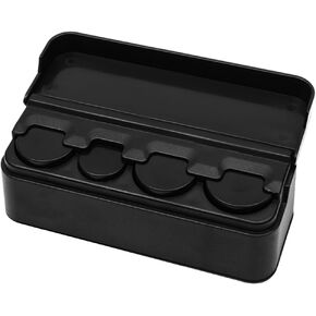 Coin Holder for Car, Portable Mini Change Storage Box Compatible with Coins of Different Sizes, Universal Auto Coin Organizer Money Dispenser, Car Accessories for Truck