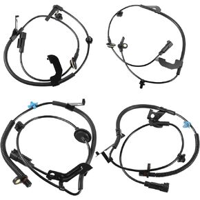 X AUTOHAUX 4pcs 56029338AB 56029338AC ABS Wheel Speed Sensor Front Rear for Chrysler 200 2011-2014 for Chrysler Sebring 2007-2010 for Dodge Avenger 2007-2010