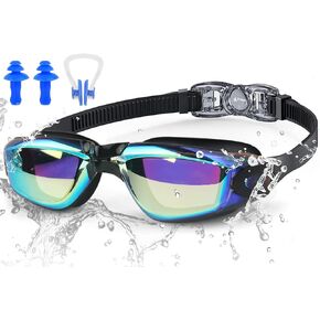Chriffer Kids Swim Goggles for Boys Girls- Anti Fog Waterproof Anti UV HD Swimming Goggles for Kids 6-14
