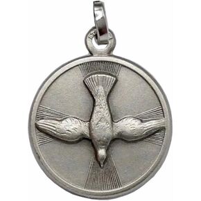 925 STERLING SILVER THE HOLY SPIRIT MEDAL (THE DOVE OF THE HOLY SPIRIT) - THE PATRON SAINTS MEDALS - 100% MADE IN ITALY