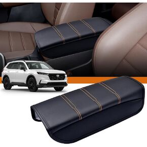 Center Console Cover fit for Honda CRV 2023 2024 CRV Leather Console Lid Cover Compatible for Honda CRV Accessories|Easy to Install||Cover The Whole Arm Rest||Protection from Pet Claws|