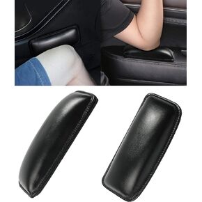 2 Pack Soft Car Center Console Knee Leg Elbow Cushion Pad,Universal Leather Car Armrest Pillow Car Knee Cushion Elbow Pillow Thigh Support Comfort Pillow,Automotive Interior Accessories