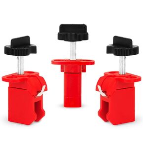 TRADESAFE Circuit Breaker Lockout Device - 3 Pack Pin in Standard Miniature Breaker Lock, Industrial Grade Breaker Switch Lock, Loto Device for Electrical Lockout, OSHA Compliant