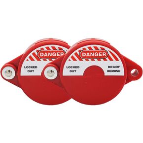Gate Valve Lockout 1 to 2-1/2 Inch 2 Pack for Water Spigot Faucet Locks Outdoor Petroleum Gas Lock Out Device