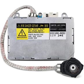 Compatible with Headlight Ballast with Ignitor Toyota Prius, Avalon, Sienna, Lexus ES300, ES330, LS430, Lincoln Aviator HID Ballast Replaces 81107-2D020, 85967-0E020, DDLT002, KDLT002