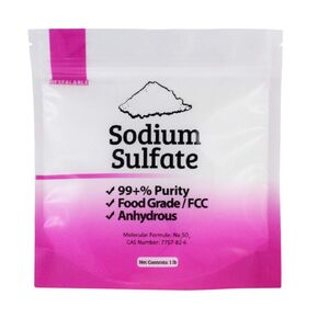Duda Energy 5 lb Sodium Sulfate Food Grade FCC Anhydrous Naturally Mined 99+% Purity,White