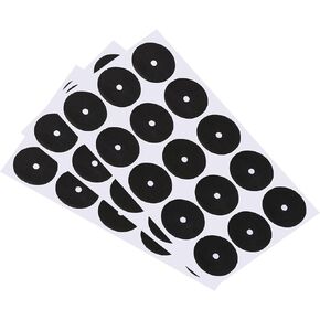 PATIKIL Pool Table Marker Dots, 3 Sheet/45Pcs Billiard Point Stickers Ball Position Locator for Billiards Practice, Black