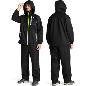 Men's Rain Suits Waterproof Fishing Rain Gear for Hiking Camping Biking