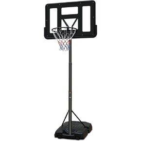 Basketball Hoop for Indoor Outdoor Portable Basketball Goal 6.5-10FT Adjustable Basketball Stand System 44 Inch Backboard for Kids Youth