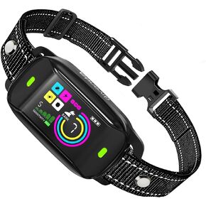 Bark Collar, 2024 Upgraded Bark Collar for Large Medium Dogs, Dog Training Collar with Adjustable Modes, Recordable & Rechargeable Bark Collars, Smart Protection Technology Dog Bark Collar
