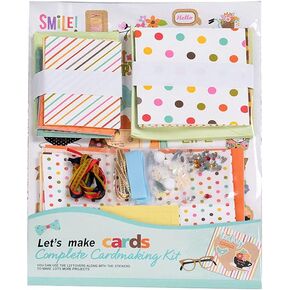 Huralona Handmade DIY Greeting Card Kits Includes 16 Blank Cards 16 Colorful Envelopes with Decoration Accessories for Craft Birthday Thanksgiving Christmas Wedding Invitation Card Making Green