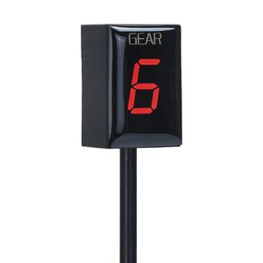 Waterproof Motorcycle Gear Indicator for Yamaha, Motorcycle LED Digital Display Shift Lever Sensors for Yamaha (Red)