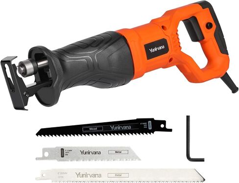 120V Reciprocating Saw, 6.0 Amp Variable Speed Corded Reciprocating Saw with 3/4" Stroke Length, 2800RPM and 2-1/2" Max for Wood, Metal, PVC Pipe Cutting in Saudi Arabia