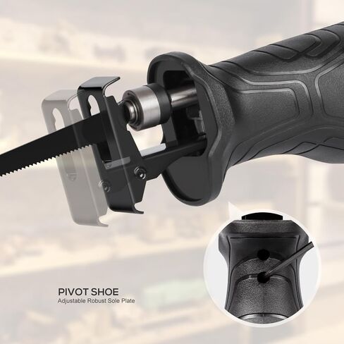 120V Reciprocating Saw, 6.0 Amp Variable Speed Corded Reciprocating Saw with 3/4" Stroke Length, 2800RPM and 2-1/2" Max for Wood, Metal, PVC Pipe Cutting in Saudi Arabia