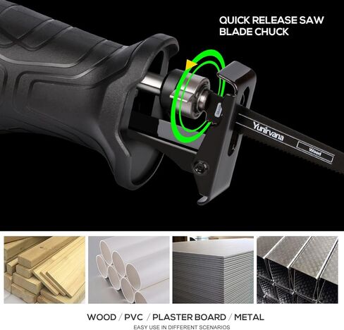 120V Reciprocating Saw, 6.0 Amp Variable Speed Corded Reciprocating Saw with 3/4" Stroke Length, 2800RPM and 2-1/2" Max for Wood, Metal, PVC Pipe Cutting in Saudi Arabia