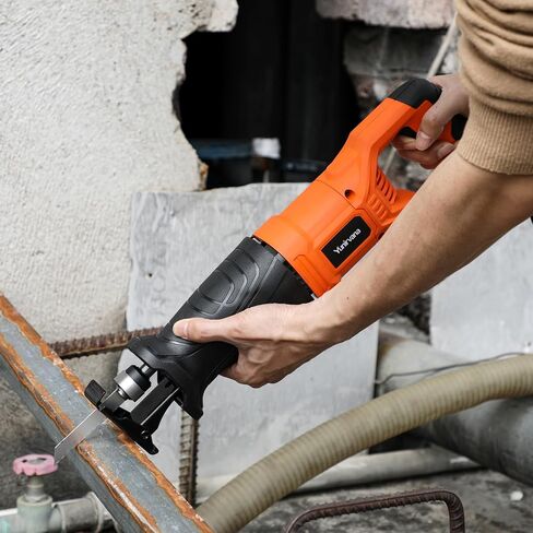 120V Reciprocating Saw, 6.0 Amp Variable Speed Corded Reciprocating Saw with 3/4" Stroke Length, 2800RPM and 2-1/2" Max for Wood, Metal, PVC Pipe Cutting in Saudi Arabia