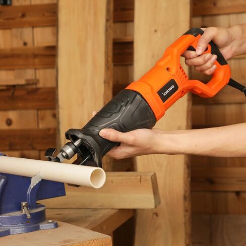 120V Reciprocating Saw, 6.0 Amp Variable Speed Corded Reciprocating Saw with 3/4" Stroke Length, 2800RPM and 2-1/2" Max for Wood, Metal, PVC Pipe Cutting in Saudi Arabia