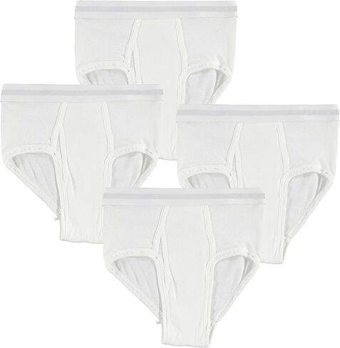 BILLIONHATS Boys Cotton Underwear Briefs, White Underpants Children, Assorted Sizes S-XL, Charity Donation in Saudi Arabia