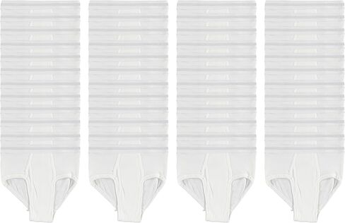 BILLIONHATS Boys Cotton Underwear Briefs, White Underpants Children, Assorted Sizes S-XL, Charity Donation in Saudi Arabia