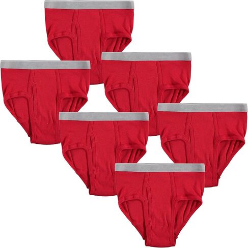 BILLIONHATS Boys Cotton Underwear Briefs, White Underpants Children, Assorted Sizes S-XL, Charity Donation in Saudi Arabia