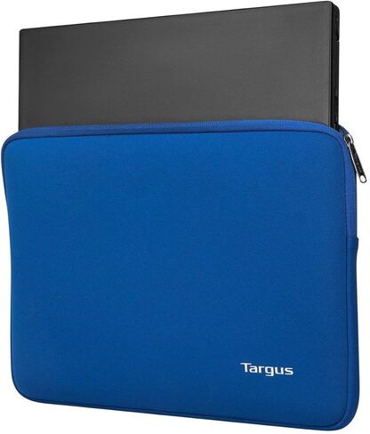 Targus Bonafide Sleeve Modern Style with Durable Water-Resistant College School Case fit up to 15.6-Inch Laptop/Notebook, Black (TBS928GL) in Saudi Arabia