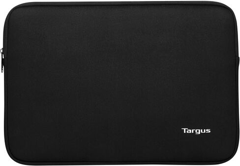 Targus Bonafide Sleeve Modern Style with Durable Water-Resistant College School Case fit up to 15.6-Inch Laptop/Notebook, Black (TBS928GL) in Saudi Arabia