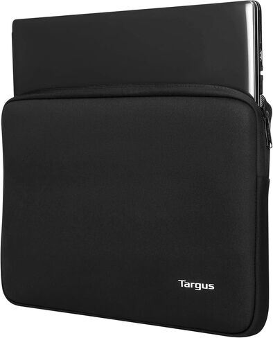 Targus Bonafide Sleeve Modern Style with Durable Water-Resistant College School Case fit up to 15.6-Inch Laptop/Notebook, Black (TBS928GL) in Saudi Arabia