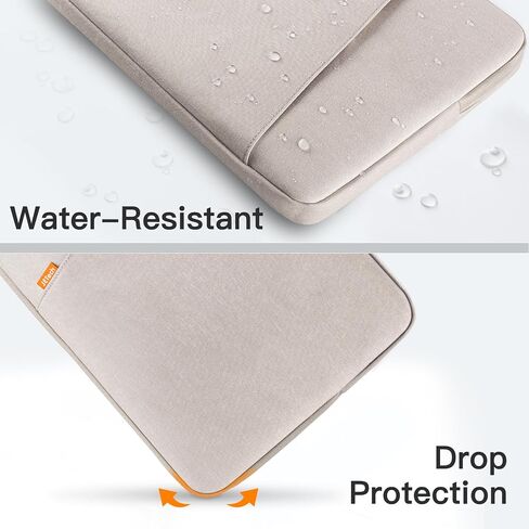 حقيبة كمبيوتر محمول JETech لجهاز MacBook Air/Pro مقاس 13.3 بوصة، وMacBook Pro 14 بوصة 2021 M1، وكمبيوتر محمول مقاس 13-13.6 بوصة، وحقيبة مقاومة للماء والصدمات مع جيب ملحق (Starlight) in Saudi Arabia