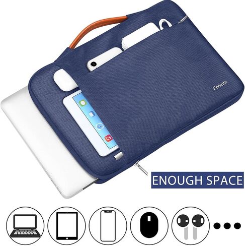 Ferkurn Laptop Case Bag Chromebook Case Sleeve for MacBook Air/Pro, Dell Inspiron, ASUS Zenbook, HP Pavilion, Lenovo IdeaPad, Samsung Chromebook, Acer, Computer Carrying Bag Cover, Blue, 11 Inch in Saudi Arabia