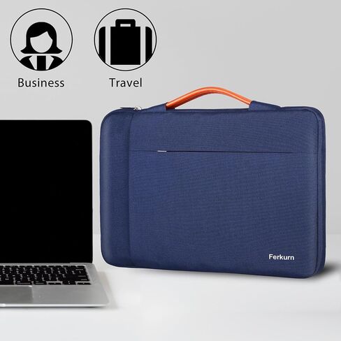 Ferkurn Laptop Case Bag Chromebook Case Sleeve for MacBook Air/Pro, Dell Inspiron, ASUS Zenbook, HP Pavilion, Lenovo IdeaPad, Samsung Chromebook, Acer, Computer Carrying Bag Cover, Blue, 11 Inch in Saudi Arabia