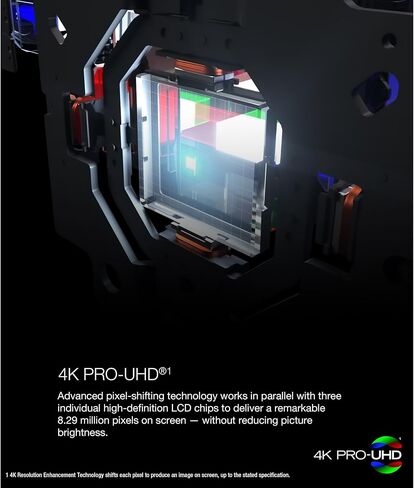 جهاز عرض ليزر Epson Home Cinema LS11000 4K PRO-UHD، HDR، HDR10+، 2500 لومن اللون والسطوع الأبيض، HDMI 2.1، عدسة آلية، تغيير العدسة، التركيز، التكبير، 3840 × 2160، 120 هرتز، المسرح المنزلي (متجدد) in Saudi Arabia