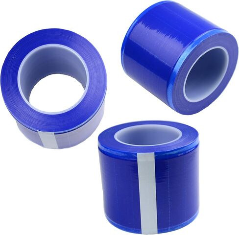 1200 Sheets Barrier Tape Film Roll Tattoo Plastic Wrap, 4 x 6 Inch Disposable Protective PE Film Barrier Tape, Adhesive Barrier Tape Sheets for Surfaces Protection Cleaning (Blue) in Saudi Arabia