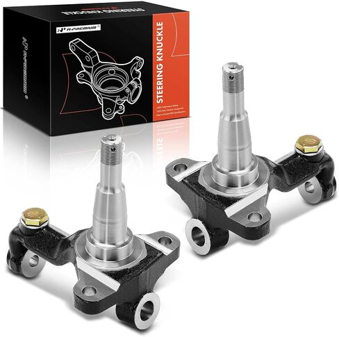 A-Premium 2 x Front Stock Spindles Compatible with Chevrolet Malibu, Camaro, Chevelle, El Camino, Monte Carlo & Oldsmobile 442, Cutlass & Buick Gran Sport, GS, GS 350 & Pontiac Firebird, GTO, LeMans in Saudi Arabia