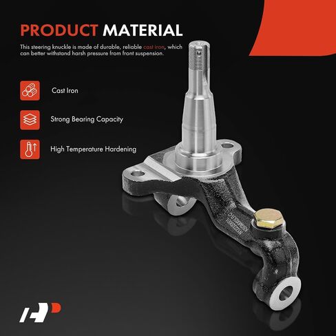 A-Premium 2 x Front Stock Spindles Compatible with Chevrolet Malibu, Camaro, Chevelle, El Camino, Monte Carlo & Oldsmobile 442, Cutlass & Buick Gran Sport, GS, GS 350 & Pontiac Firebird, GTO, LeMans in Saudi Arabia