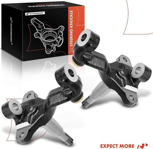 A-Premium 2 x Front Stock Spindles Compatible with Chevrolet Malibu, Camaro, Chevelle, El Camino, Monte Carlo & Oldsmobile 442, Cutlass & Buick Gran Sport, GS, GS 350 & Pontiac Firebird, GTO, LeMans in Saudi Arabia