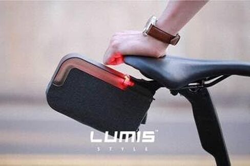 حقيبة سرج مضيئة مع ضوء مدمج 30 لومن - حقيبة مقعد من النايلون ملحومة بالصوت للدراجات - حقيبة دراجة تحت المقعد مع أكياس مقعد - مثالية لركوب الدراجات وإكسسوارات الدراجات الجبلية in Kuwait