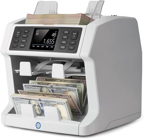 ماكينة عد النقود Safescan 2885-S مع خاصية الكشف عن التزييف، وعملات متعددة، وفئات مختلطة، وجودة البنك، وعمليات عد وفرز عالية السرعة تصل إلى 1,200 ورقة نقدية في الدقيقة، وفحص 7 نقاط مزورة in Kuwait