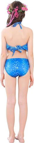 GALLDEALS Mermaid Bikini Set Swimsuit for Swimming Cosplay Costume Bathing Suit for Kids Girls (No Monofin) in Kuwait