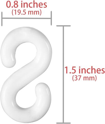 Plastic Chain Links Plastic Barrier Chain for Crowd Control Barriers Parking Barrier Safety Chain Plastic Halloween Chain, White, 32 50 65 feet in Saudi Arabia