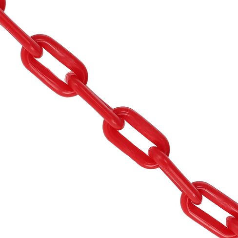 وصلات سلسلة بلاستيكية صفراء من بيسبلاي - سلسلة حاجز بلاستيكي بطول 125 قدم × 2 بوصة للتحكم في الحشود أو وصلات بلاستيكية سلاسل ديكور الهالوين للأزياء التنكرية in Kuwait