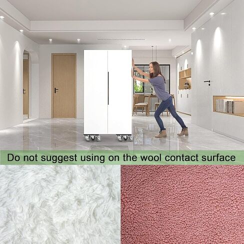 5 Wheel Heavy Furniture Movers 360°Rotation Wheels 2 Brakes, 5.4x5.4 Inch Carbon Steel Mix Up to 1320LB/600KG Sofas Refrigerators Beds in Saudi Arabia