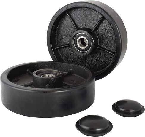 مجموعة كاملة من رافعة البليت/الشاحنة باللون الأسود مع المحور الخلفي، وعجلات القيادة 7 × 2 زوج، وبكرة تحميل أمامية 2.75 بوصة × 3.75 بوصة مع محامل معرف 20 مم بولي مداس أسود مع أسطوانة خروج الدخول وأغطية واقية in Kuwait