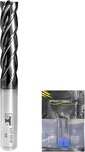 مطحنة نهاية فلوت طويلة مربعة الشكل من كربيد الحبوب الدقيقة من SPEED TIGER - قطر 1/2 بوصة، طول الناي 2 بوصة، 4 بوصة بيضاوية، 4 مزامير - ILET (قطعة واحدة، 1/2 بوصة) - لسبائك الفولاذ والفولاذ المقسى والمعادن - مجموعات قطع المطاحن in Kuwait