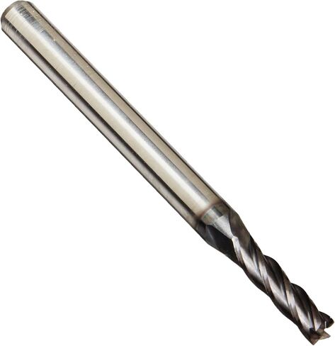 أدوات القطع Kodiak KCT166384، مطحنة نهاية كربيد ممتازة صلبة مصنوعة في الولايات المتحدة الأمريكية، مطلية بـ AlTiN، 4 فلوت، قطر 3/32 بوصة، ساق 1/8 بوصة، طول القطع 3/8 بوصة، الطول الإجمالي 1-1/2 بوصة in Saudi Arabia